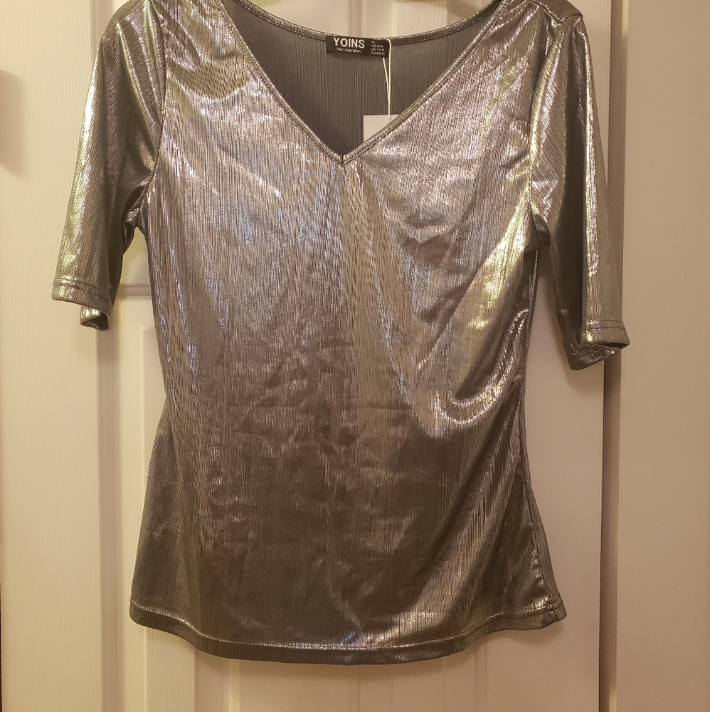 Silver womens top